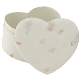 Unity Floral Heart Biodegradable Urn - Lid Off
