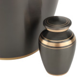 Dignity Gray Brass Keepsake Urn