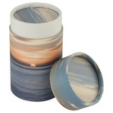 Ocean Sunset Mini Scattering Tube Lid Off