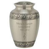 Feather Band Extra Large Urn - Extra Large - Shown with Engraving Sample