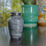 Dark Blue Harbor Aluminum Keepsake Urn