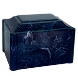 Claremont Cultured Marble Urn - Navy Blue