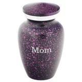 Plum Mist Keepsake Urn with Sample Engraving