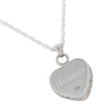 Celtic Heart Cremation Jewelry - Engraved Sample Shown