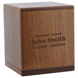 Briton Mahogany Cremation Urn - Sample Engraving