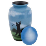 Golf Cremation Urn - Shown with Lid Off