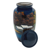 Mill Pond Cremation Urn - Shown with Lid Off