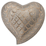 Platinum Elegance Heart Keepsake Urn