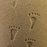 Footprints Urn Closeup