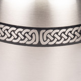 Celtic Band Brass Urn - Close Up Detail Shown