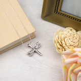 Dragonfly Cremation Jewelry Pendant