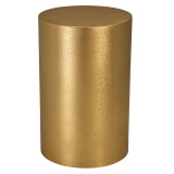 Gold Cylinder Sheet Bronze Urn