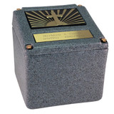 Defender Graystone Ground Burial Urn - Cross & Ray