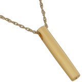 Slider Cylinder Gold Cremation Jewelry