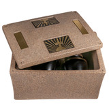 Champion XL Sandstone Urn Vault - Cross & Ray