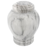 Wave Gray Marble Urn - Medium
