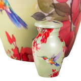 Hummingbird In Nature Keepsake Urn Close Up