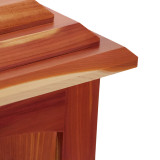 Craftsman Cedar Urn - Edge Detail