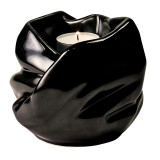 Inner Light Ceramic Tealight Urn - Black