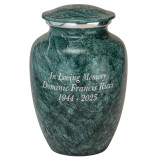 Aqua Harbor Aluminum Urn Medium with Optional Engraving