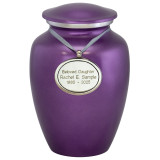 Dark Amethyst Urn Medium With Urn Pendant Option