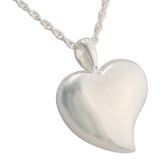 Heart Mother of Pearl Cremation Jewelry Back