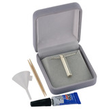 Slider Cylinder Cremation Jewelry with Velvet Box and Filling and Sealing Kit