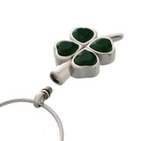 Opening - Four Leaf Clover Cremation Jewelry Pendant