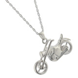 Motorcycle Cremation Jewelry Pendant