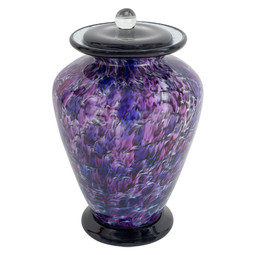 Cadence Hand Blown Glass Urn