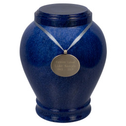 Cobalt Marble Urn