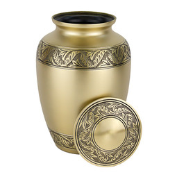 Classic Laurel Gold Urn - Extra Large - Shown with Lid Off