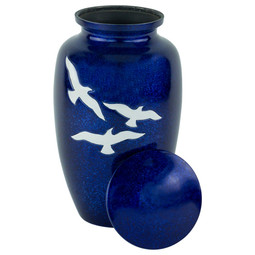 Soaring Cremation Urn - Shown with Lid Off