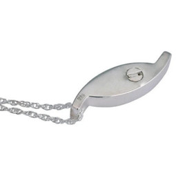 Two-Sided Leaf Cremation Jewelry Back