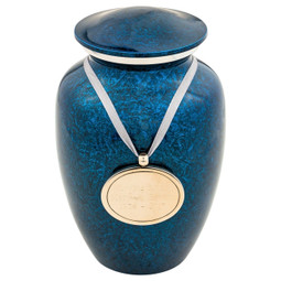 Starry Night Aluminum Urn - Medium - Shown with Pendant Option
