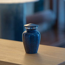 Cobalt Mist Keepsake Urn