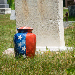 Stars and Stripes Cremation Urn