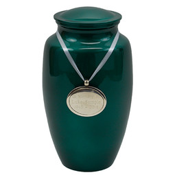 Sea Turtle Aluminum Urn - Shown with Pendant Option