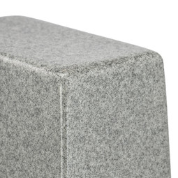 Misty Gray Cultured Marble Urn - Close Up Detail Shown