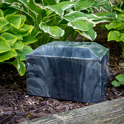 Trajan Cultured Marble Urn - Black Trajan Cultured Marble Urn - Black