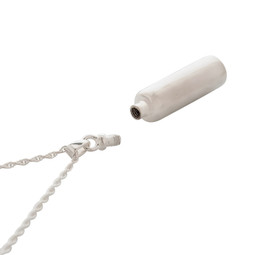 Simplicity Cylinder Cremation Jewelry - Opening Shown