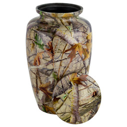 Next Camo G2 Camouflage Urn - Shown with Lid Off