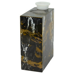 Tower King Gold Marble Urn - Bottom Opening Shown
