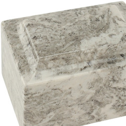 Cashmere Gray Classic Cultured Marble Urn Top View 2