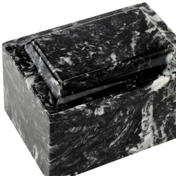 Ebony Classic Cultured Marble Urn - Top View