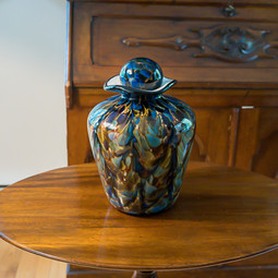 Sera Hand Blown Glass Urn