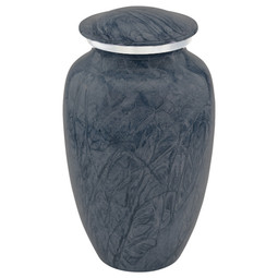 Dark Blue Harbor Aluminum Urn