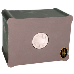 Claremont Cultured Marble Urn - Dark Green - Bottom Opening Shown