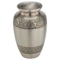 Elegant Pewter Urn
