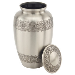 Elegant Pewter Urn -Shown with Lid Off